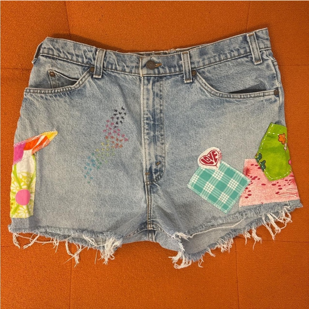 Vintage Patchwork Levi Shorts